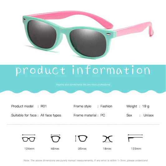 Kids Polarized Sunglasses TR90 Boys Girls Sun Glasses Silicone Safety Glasses Gift for Children Baby UV400 Eyewear