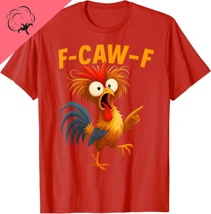 F Caw F Rooster Funny Bird Fcawf Chicken Whisperer Fawk Off T-Shirt Mens Clothing Print on Demand Cotton Vintage Clothes