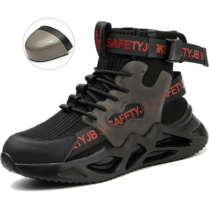 Lightweight Work Boots Indestructible Safety Shoes Men Steel Toe Shoes Puncture-Proof Sneakers Women Work Shoes Tactical Boots ﻿