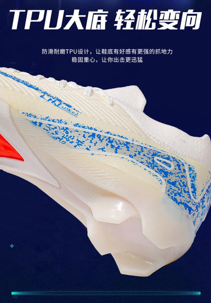 High Top Men Soccer Cleats Professional Football Shoes AG/TF Studs Anti Slip Training Sneaker Comfortable Breathable Adult Match