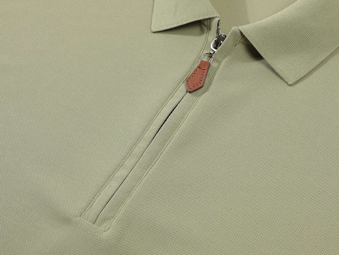 Summer New Men's Fashion Half Pulled Chain Collar Collar Golf T-shirt, Golf Slimming Short Sleeve Top, Casual Men's Top M-5XL