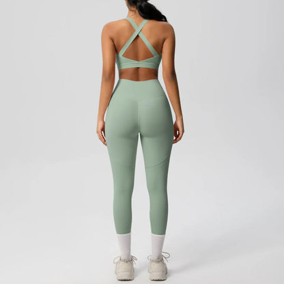 Yoga Suit Sports Set Womens Sportswear Sports women's yoga bra  Tummy Control Slimming Booty Leggings Women's tracksuit