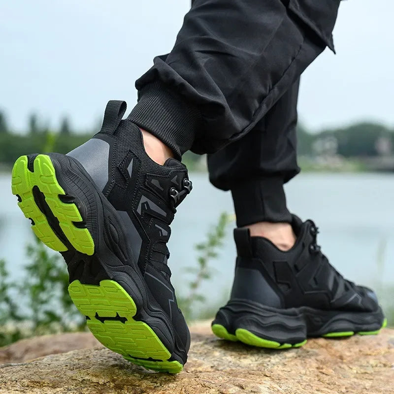 Work Sneakers Steel Toe Shoes Puncture-Proof Work Shoes Boots Fashion Indestructible Footwear Security Men Safety Shoes
