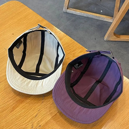 Japanese Retro Quick-drying Short Brim Baseball Caps Unisex Summer Outdoor Sunscreen Casual Versatile 5-flap Tooling Camping Hat