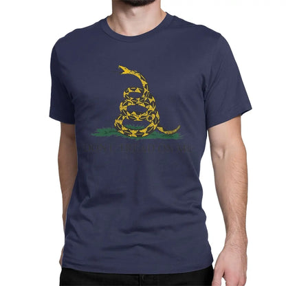 Men Women T-Shirts Dont Tread On Me American Liberty Or Death Leisure Pure Cotton Tees  Gadsden Flag T Shirts Crewneck Clothes
