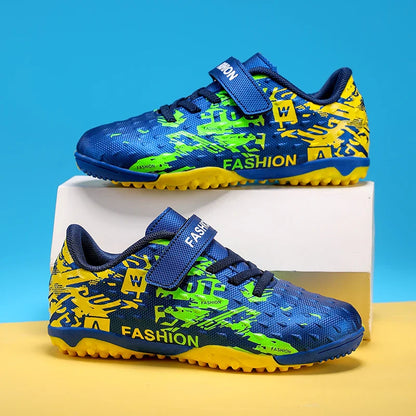 New Kids Professional Soccer Shoes Match Grass Ultralight Cleats Men Non-Slip Turf Football Boots Training Shoes Drop Shipping