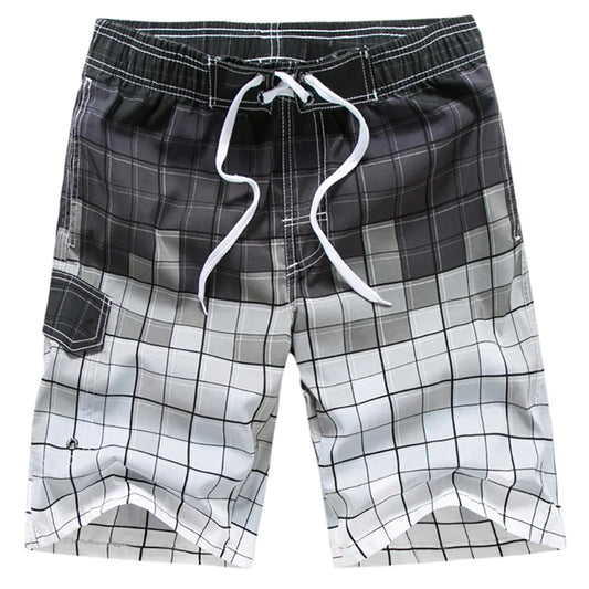 Summer Men Quick-drying Beachwear Plus Size Swimsuit Shorts Male Fashion Casual Loose Hawaii Printing Surf Board Shorts