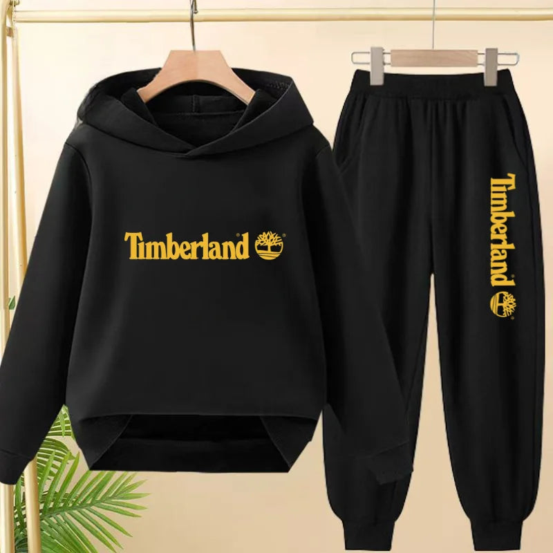 Children Clothing Autumn Winter Hoodie Coat Sweatshirt Top+Trousers Boys Girls Toddler 3-12Yrs Casual Kids Charming Pullover Set