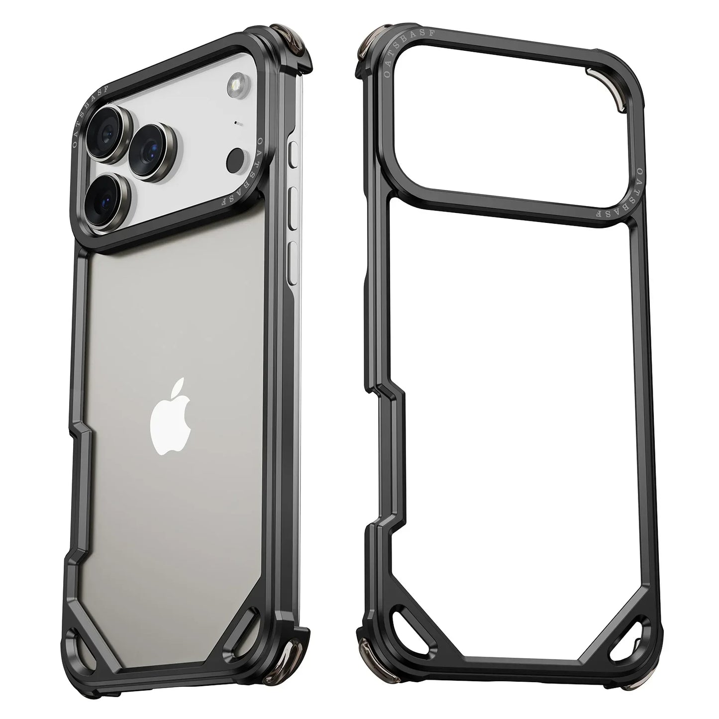 iPhone 17 Pro Max 17 Air Phone Case Aluminum Alloy Metal Frameless Shells Magsafe Minimalist Anti-Drop Protective Cover
