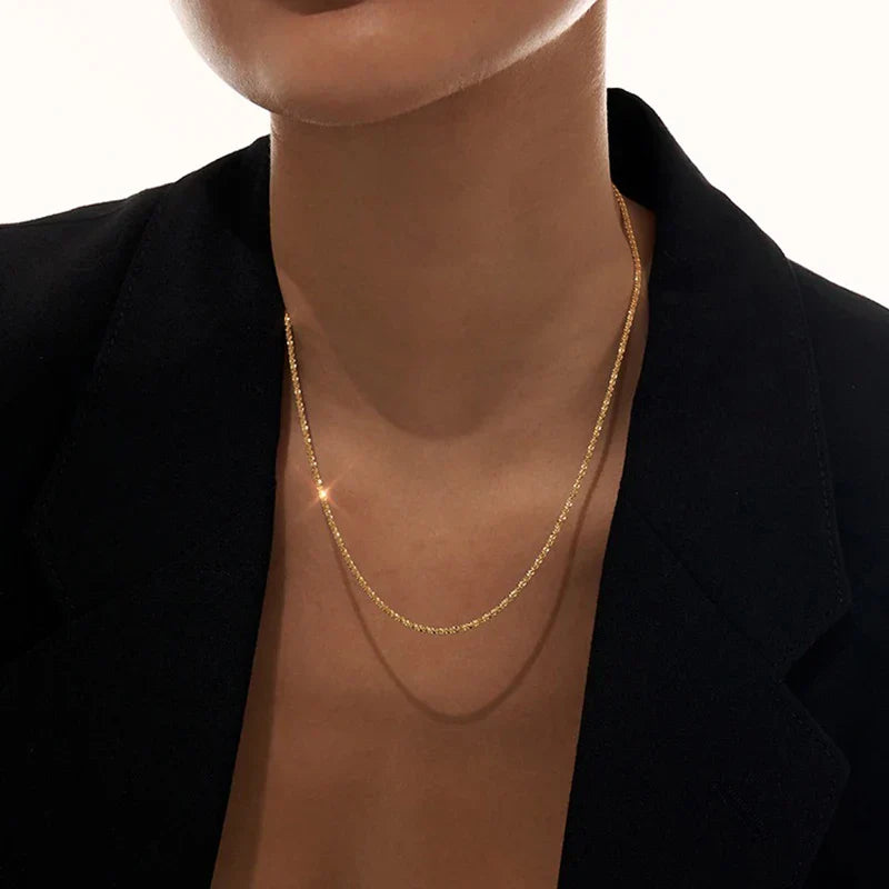 Heart Shape Pendant Necklaces Silver Color 5A Cubic Zirconia Minimalist Style Clavicle Chain Women And Girl Jewelry