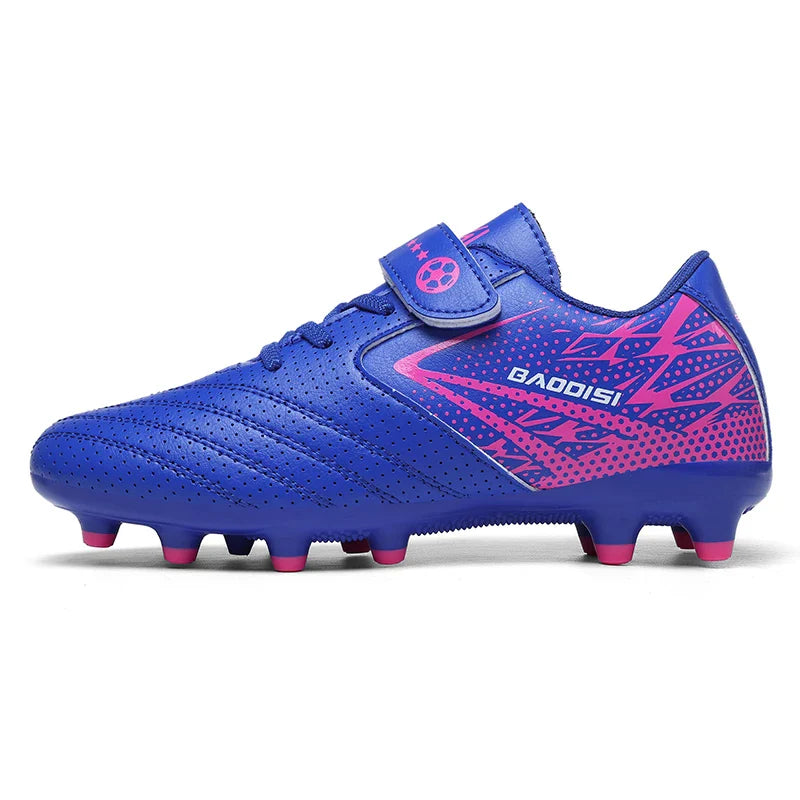 New Children Soccer Boots Sports Society Field Boy Football Shoes Futsal Fast Indoor Sneaker Original Ankle Cleats Football Boot
