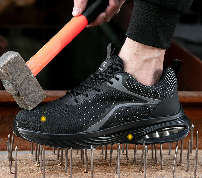 Men's safety shoes, puncture resistant work shoes, women's fashionable safety shoes, protective shoes