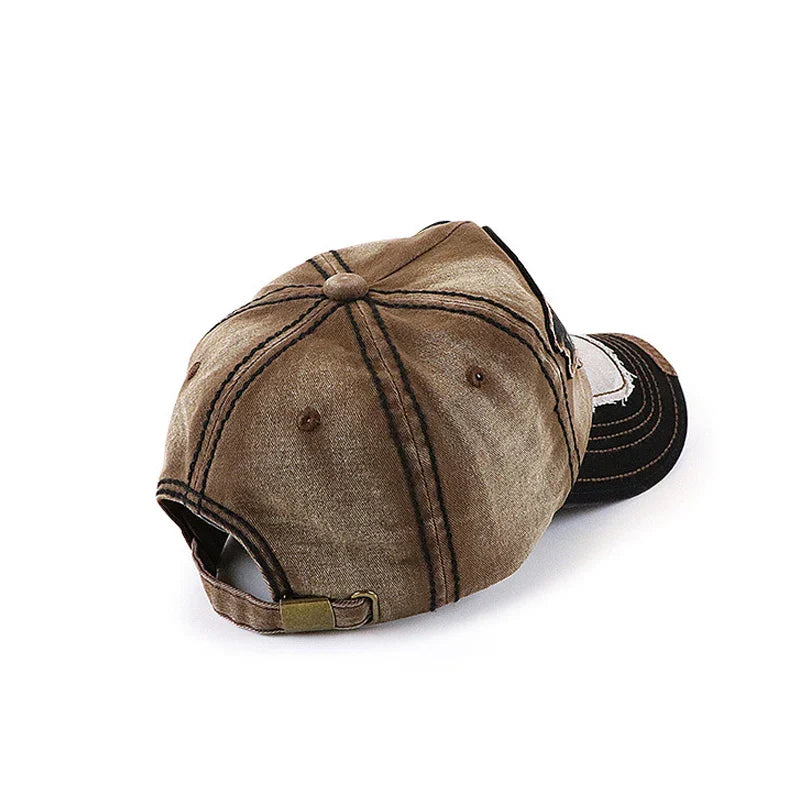 Various Sizes Suitable For Different Family Members Parent-Child Letter Pattern Patch Embroidery Cotton Adjustable Baseball Cap