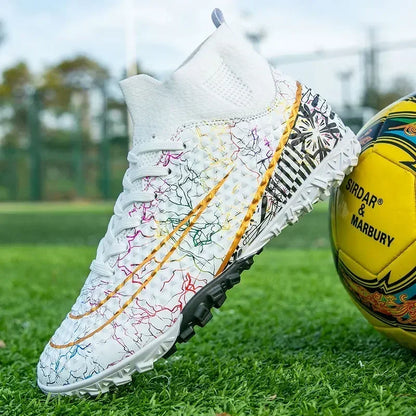 Refreshing Breathable Feet Children's Non-slip Fashion Casual Sports Shoe Youth Soccer Shoes Indoor Outdoor Grass Training Shoes