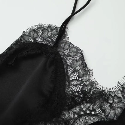 2025  Lace Embellished Sleeveless Tops For Women Top Summer Camisole off Shoulder Casual Woman Tops Women's  Sexy Tank