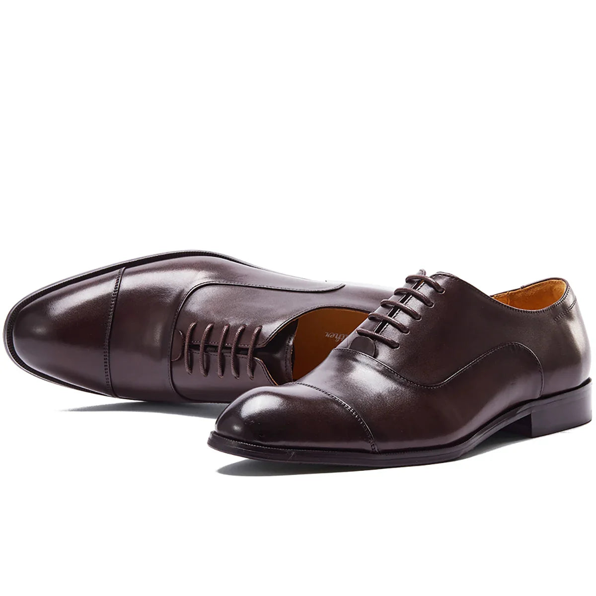 Leather Oxford Dress Shoes British Retro Formal Business Wedding Derby Shoes