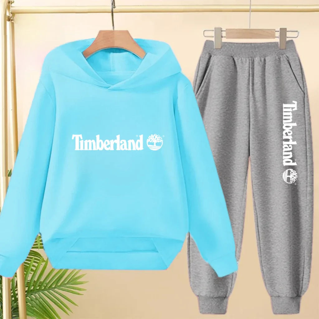 Children Clothing Autumn Winter Hoodie Coat Sweatshirt Top+Trousers Boys Girls Toddler 3-12Yrs Casual Kids Charming Pullover Set