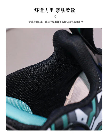 Children‘s Basketball Shoes Anti-slip Basketball Trainers Kids Outdoor Cushioned Sneakers Breathable Ankle Support Athletic Shoe