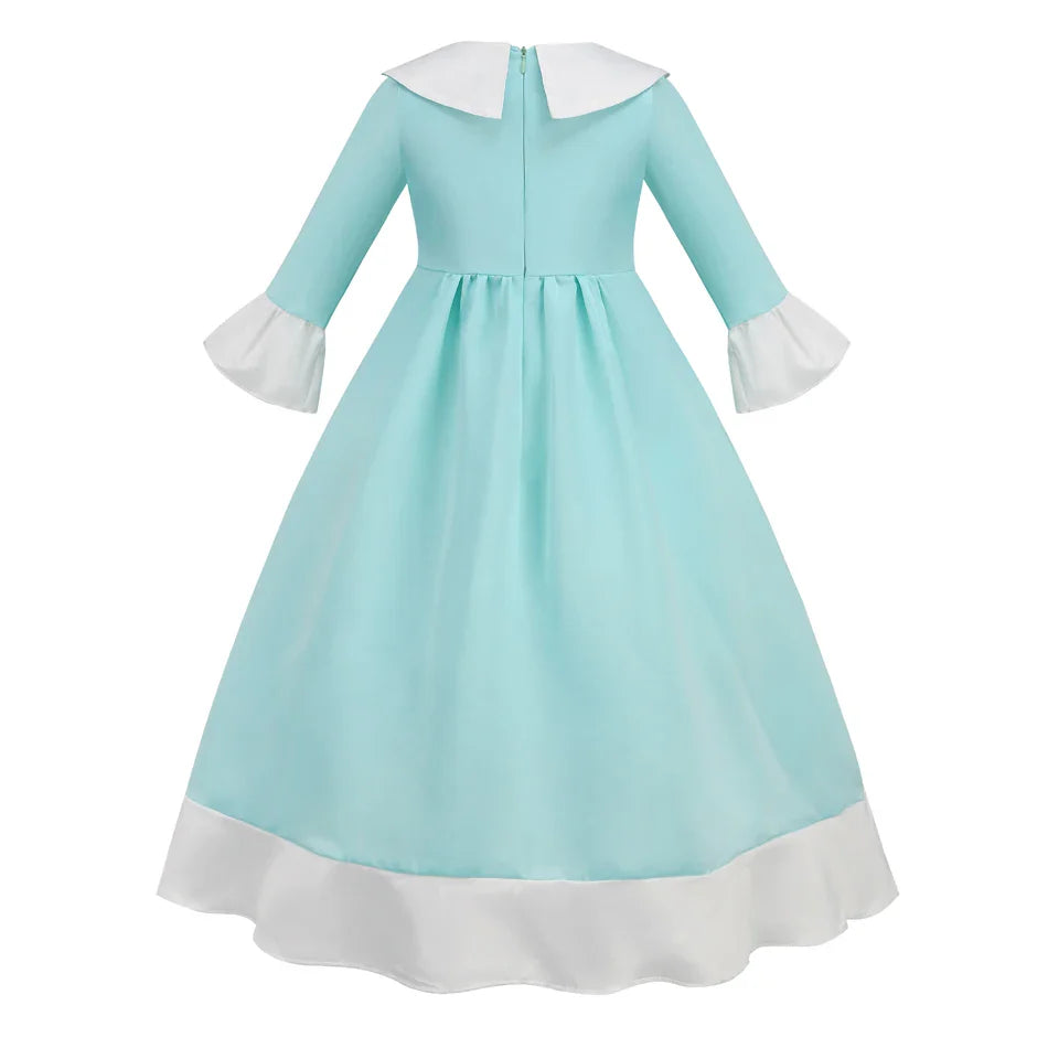 Rosalina Galaxy Princess Dress with Glowing Light Girls Game Role Play Princess Costume Halloween Rosalina Kids LED Light 10T