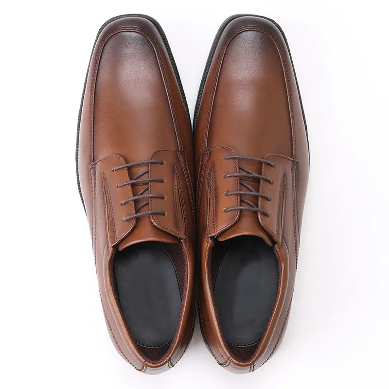 Sapatos femininos casuais de couro, sapatos masculinos sociais de tamanho grande, mocassins slip-on com bico quadrado, sapatos casuais de couro polido à mão