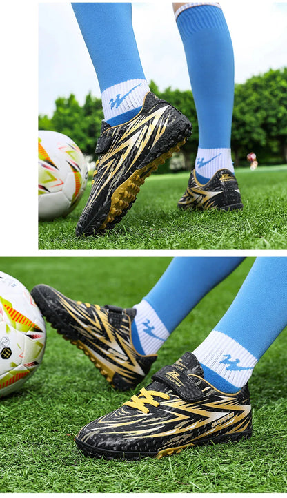 New Football Shoes Children Non Slip Society Cleats Soccer Shoes Kids Indoor Football Field Boots Fast Professional Sneaker28-39