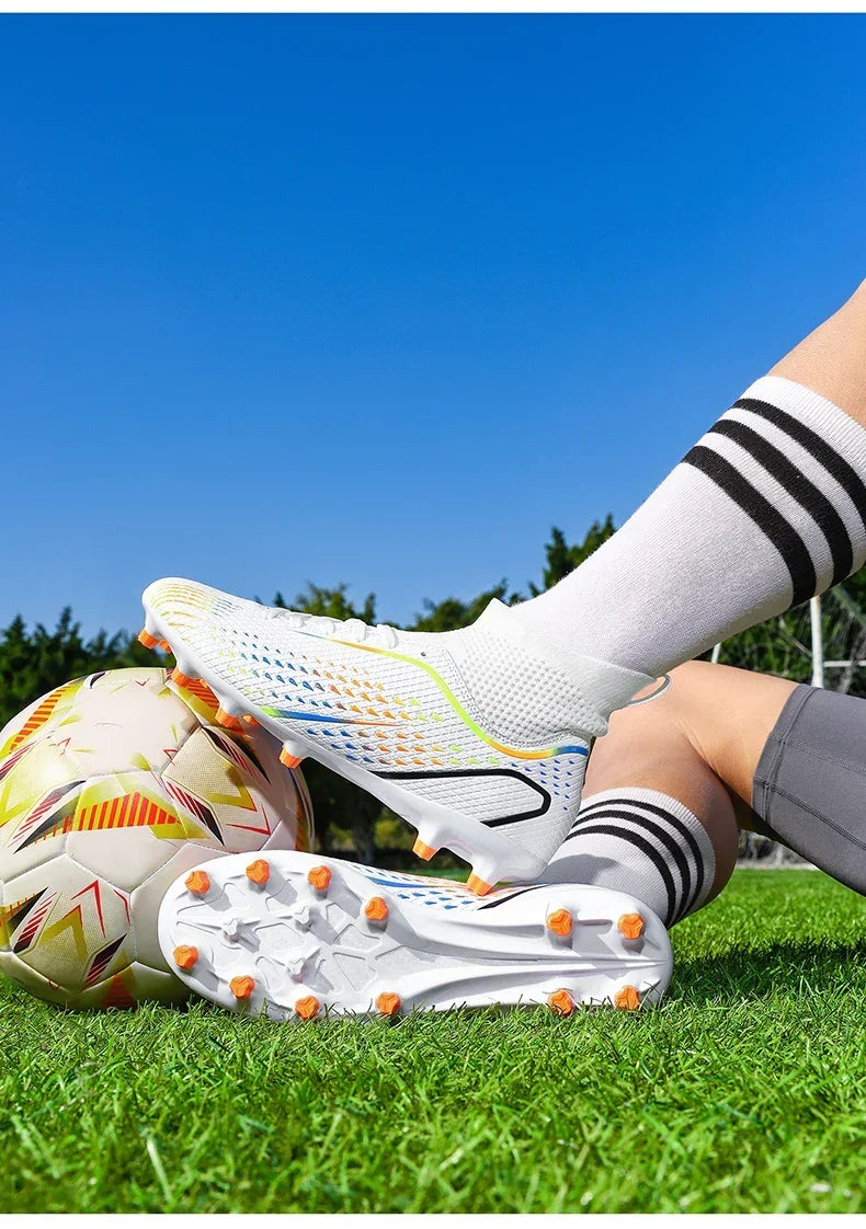 Soccer Shoes FG/TF Man Outdoor Training Football Boots Woman Sneakers Ultralight Non-Slip Sport Turf Soccer Cleats Large Size