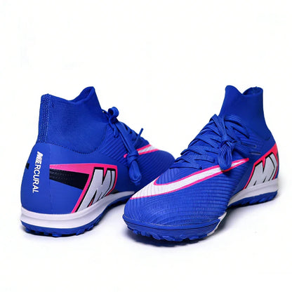 Professional Mens Soccer Shoes Flexible Turf Soccer Cleats for Boys Sneakers TF/FG Training Football Boots Chuteira Campo 35-45