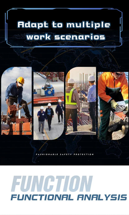 Rotating Button Safety Shoes Men Work Shoes Steel Toe Cap Working Boots Sneakers Man Anti Puncture Dangerous Work Shoes