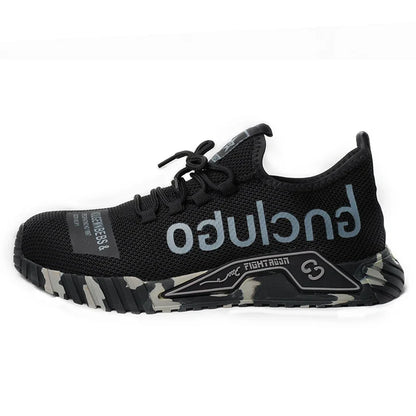 Lightweight Steel Toe Safety Shoes Men Anti-puncture Work Shoes Men Breathable Industrial Shoes Indestructible Work Safety Boots