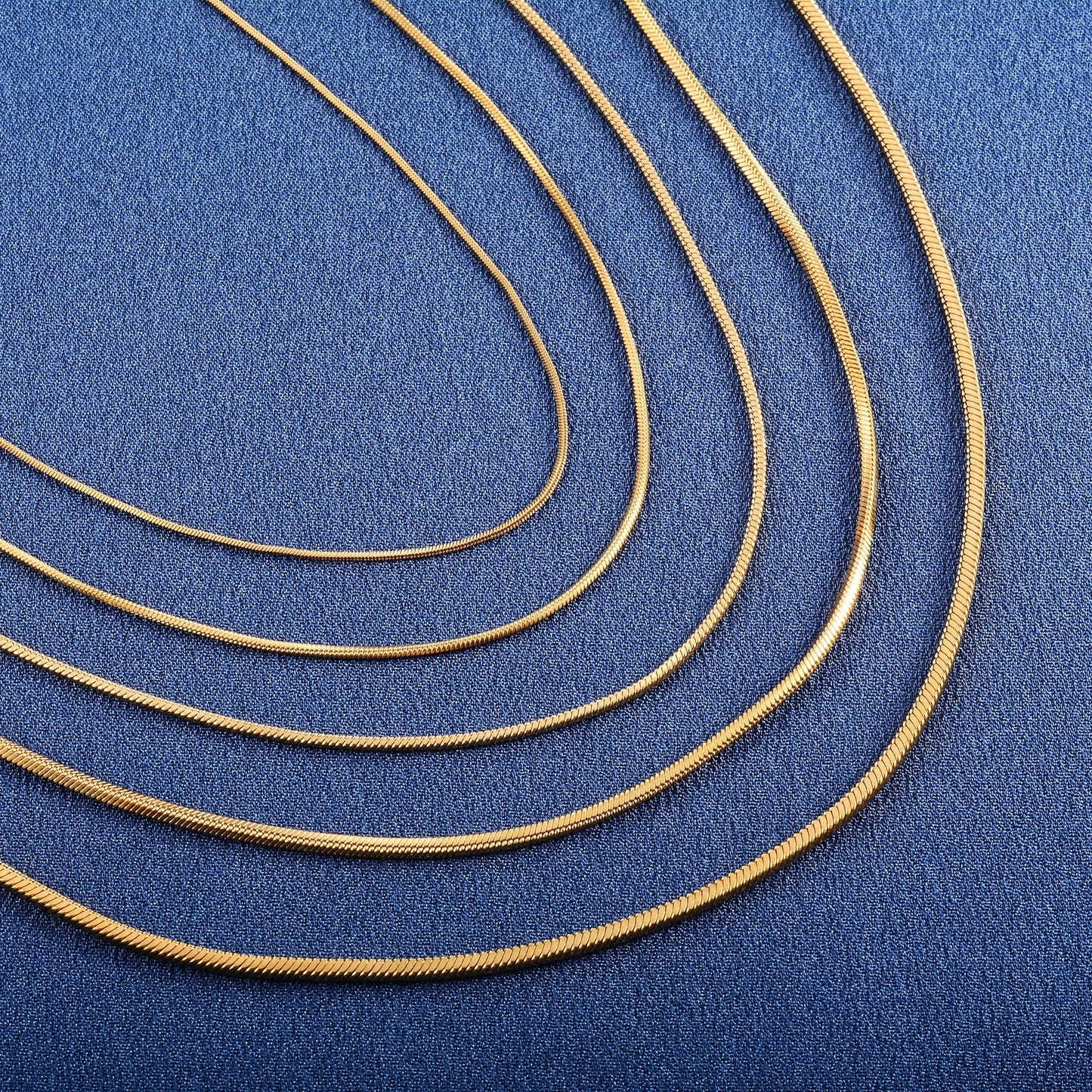 Stainless Steel Square Snake Chain Long Necklace for Women Men Choker on the Neck Collar Gold/Silver Color Jewelry Accessories