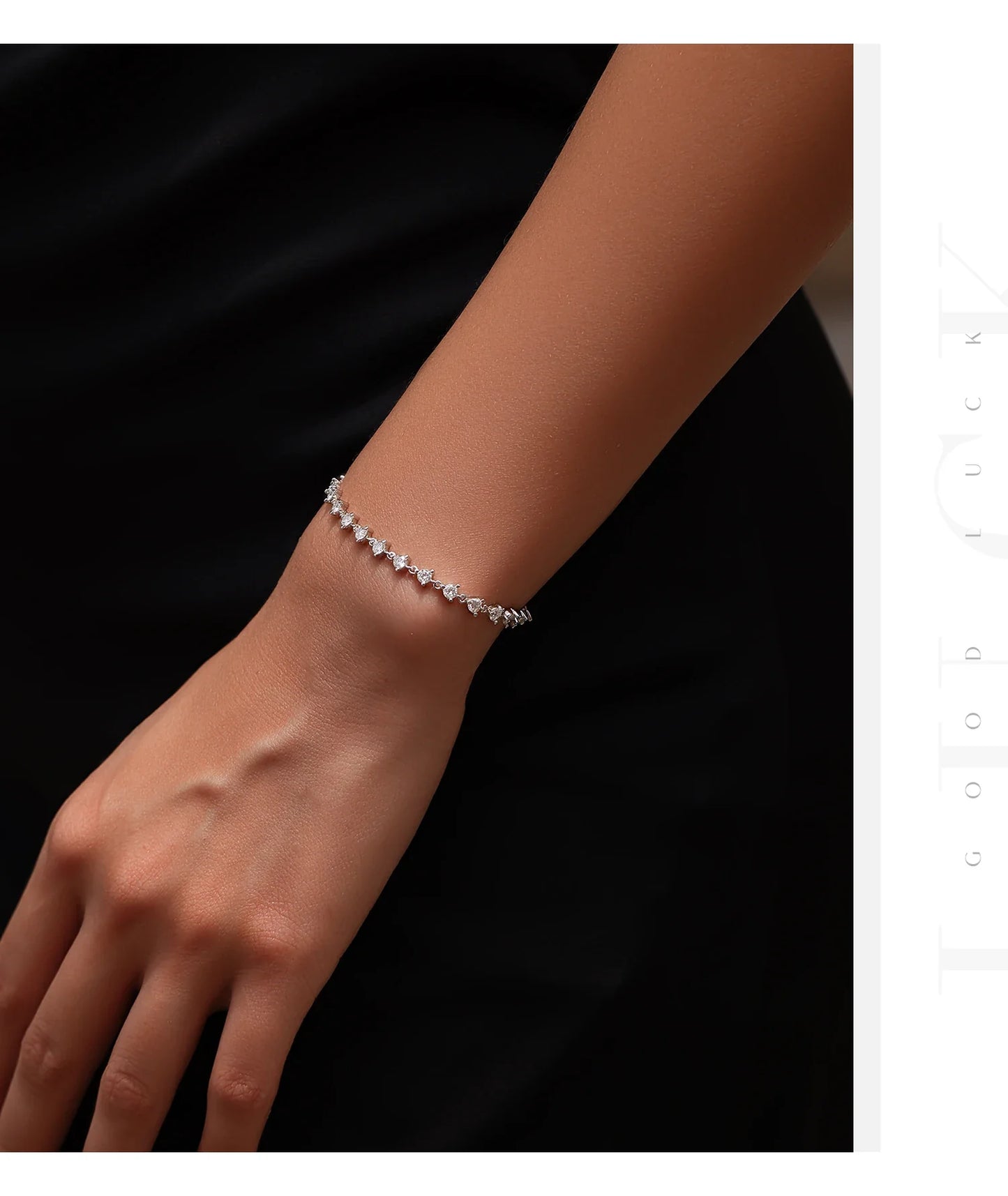 2.4CT Moissanite Bracelet 925 Sterling Silver Sparkling Round Lab Diamond Tennis Bracelets For Women Fine Jewelry