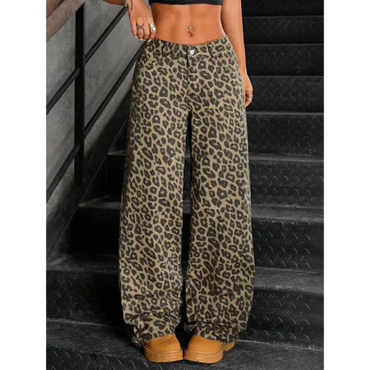 Female Retro Designer Straight Leg Jeans