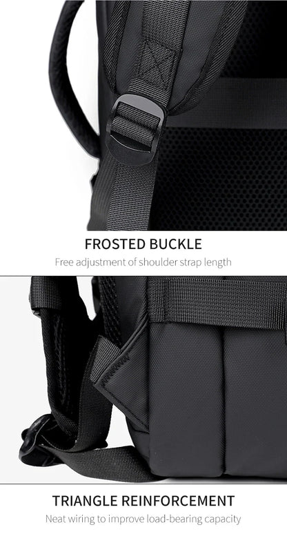Men's Backpack with Expandable Vacuum Compression, Large Capacity, Dry and Wet Separation, Multifunctional Business Backpack for Short Business Trips