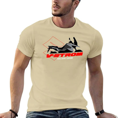 VSTROM TOURISM RED T-Shirt hippie clothes for a boy anime clothes cheap stuff vintage t shirt men
