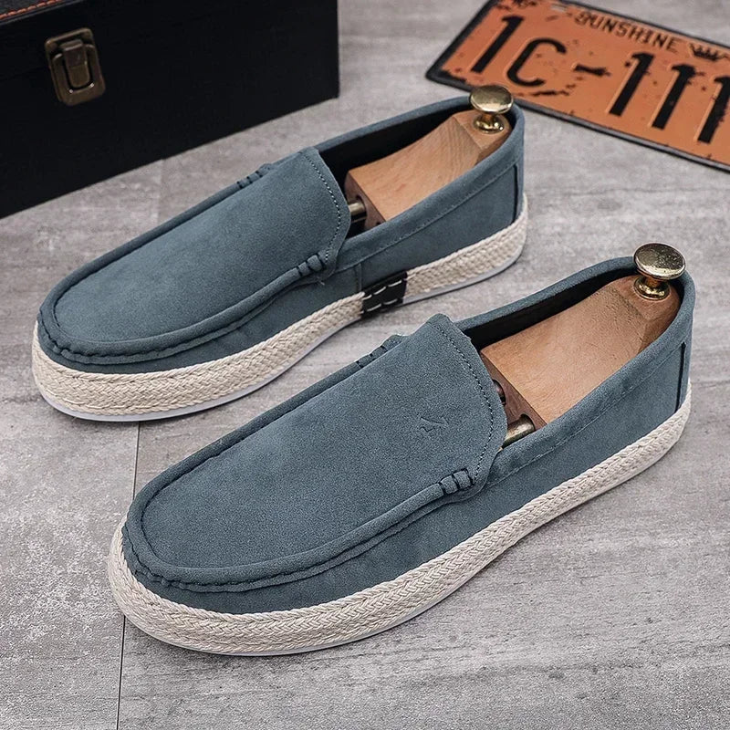 Calçados Masculinos Leves Casuais, Tênis Masculino Respirável para Caminhada, Mocassins, Sapatos Preguiçosos, Sapatos de Condução Antiderrapantes, Sapatos Confortáveis de Pano