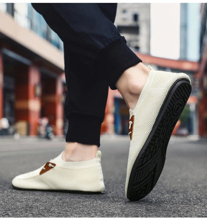 Mesh Loafers Men Driving Moccasins Thin Bottom Flats Walking Shoes Breathable Non Slip Casual Loafers Slip on Mens Shoes