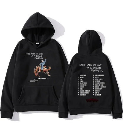 Hoodies Men/Women Clothing Sudaderas Album Nadie Sabe Lo Que Va Pasar Manana Sweatshirts Long Sleeve Autumn Hoody