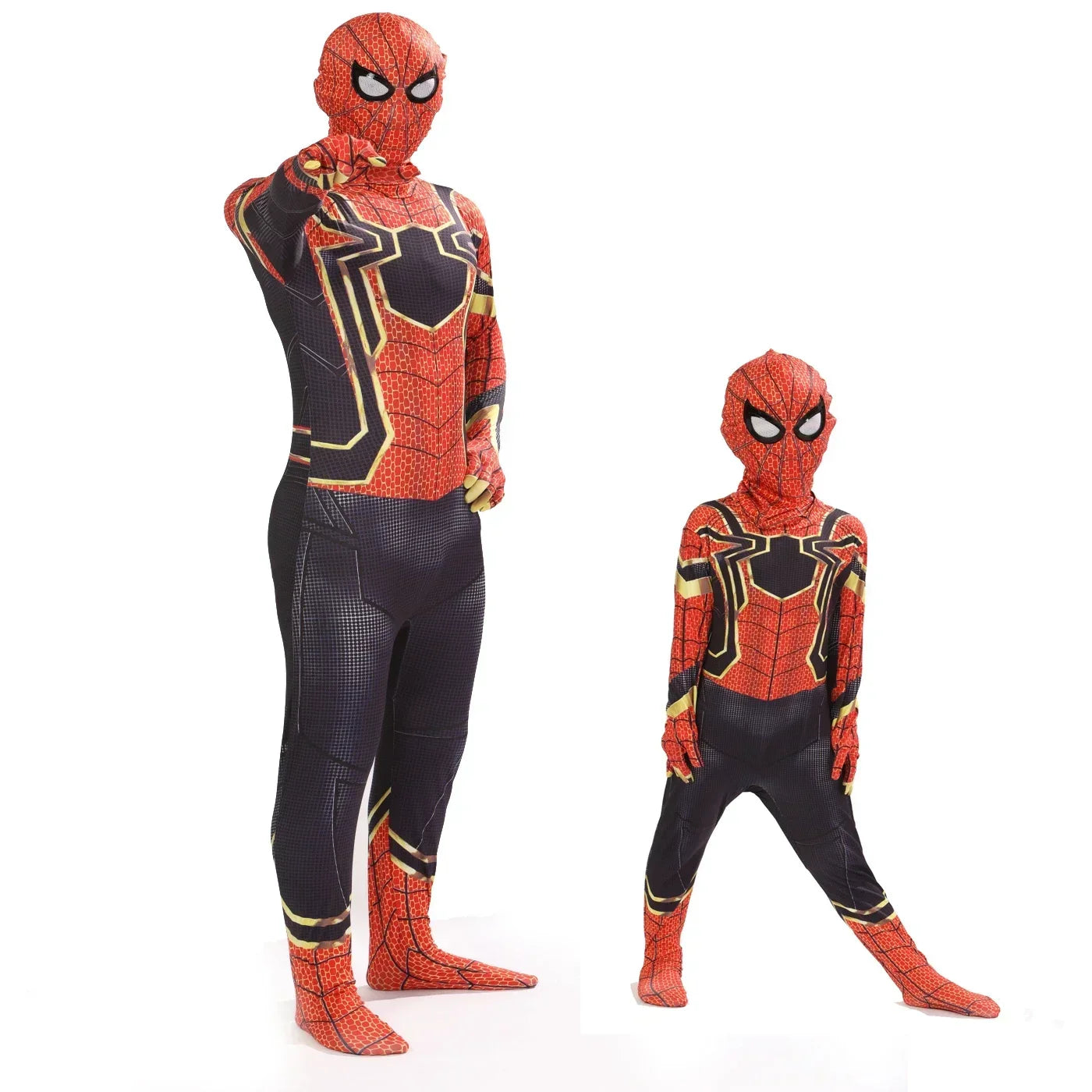 Spider Man Cosplay Costume Zentai Spiderman Costume Superhero Bodysuit Spandex Jumpsuit Suit for Child Kids Adult