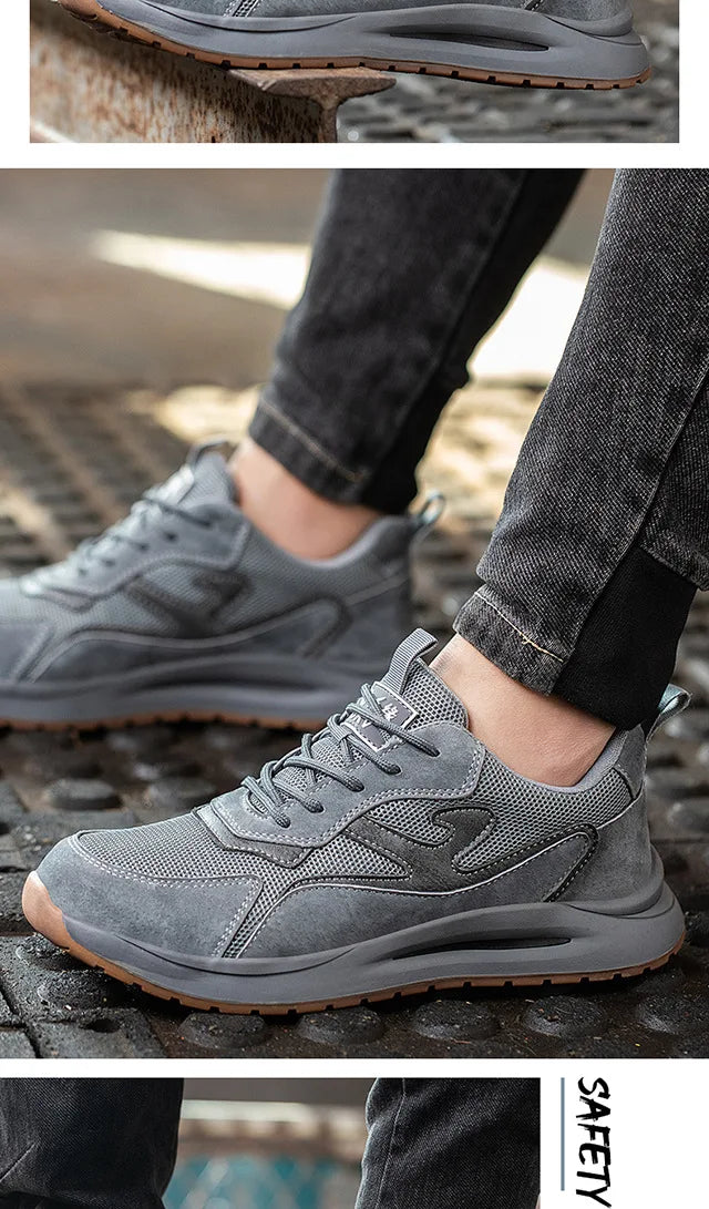 Men's Safety Shoes Anti Smashing Piercing Lightweight Construction Site WorkShoes Electrician's Insulated Footwear