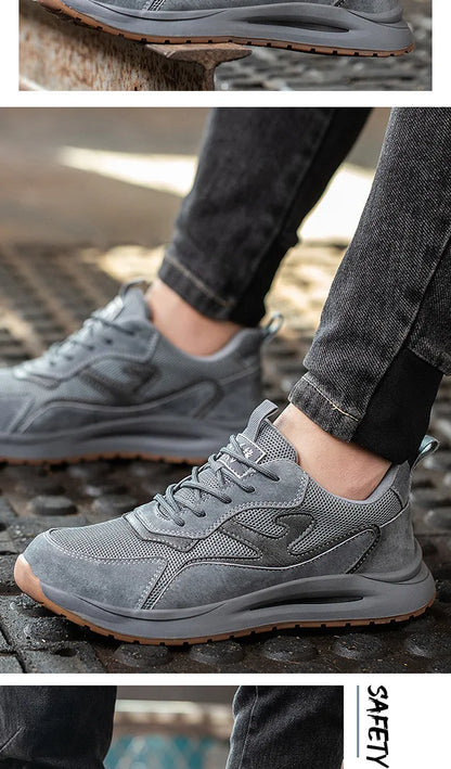 Men's Safety Shoes Anti Smashing Piercing Lightweight Construction Site WorkShoes Electrician's Insulated Footwear