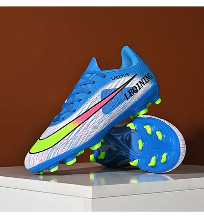 New Men Football Boots Outdoor Non Slip Match Boys Breathable Soccer Shoes Sport Adult Cleats Training Long Spikes Comfortable