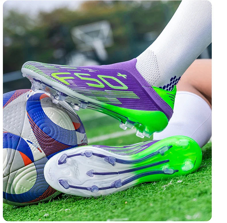 New Men's Soccer Shoes Grass Cleats Futsal Non Slip Indoor Ultralight Fg Turf Football Boots Sport Comfortable Adult Non-Slip