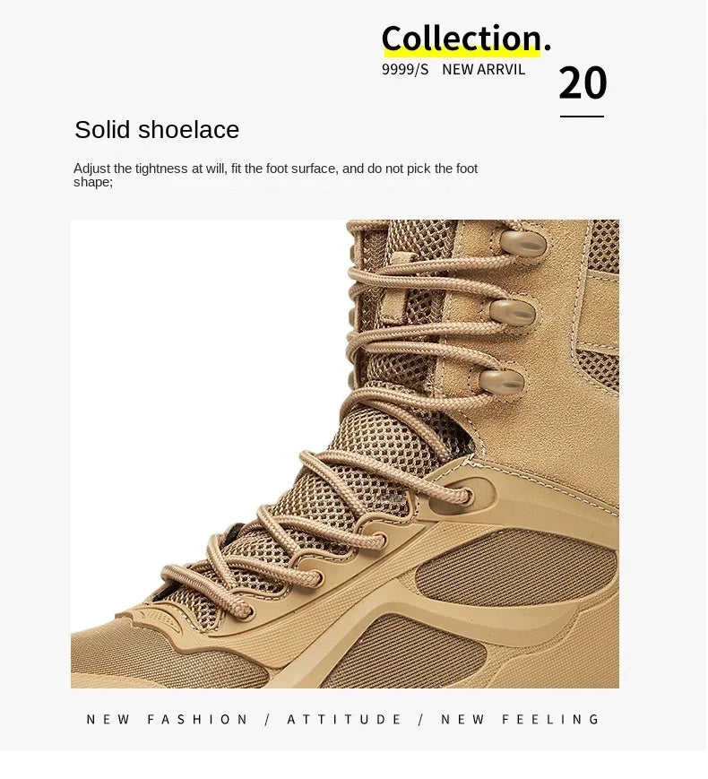 Men Shoes Tactical Boots Special Forces Field Man Boot Lightweight Outdoor Non-Slip Men Zapatillas Hombre Motorcycle Boots