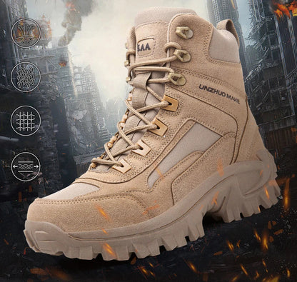 New Men's Boots Tactical Shoes Outdoor Sneakers Hiking Shoes Mountaineering Walking Jogging Ankle Boots Botas Cuturno Masculinas