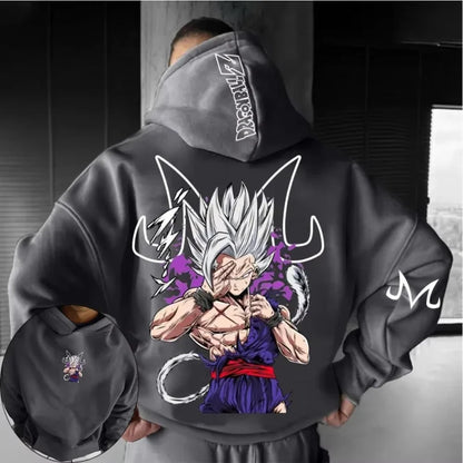 Dragon Ball Anime Beast Gohan Printed Hoodie  Spring/Autumn Men's and Women's Loose Casual Harajuku Large Parent Child Top