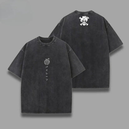 Short Sleeve Tee Anime Washed Vintage Graphic T-Shirt Man Women Cosplay Casual Tops 2026 Summer Y2k Streetwear