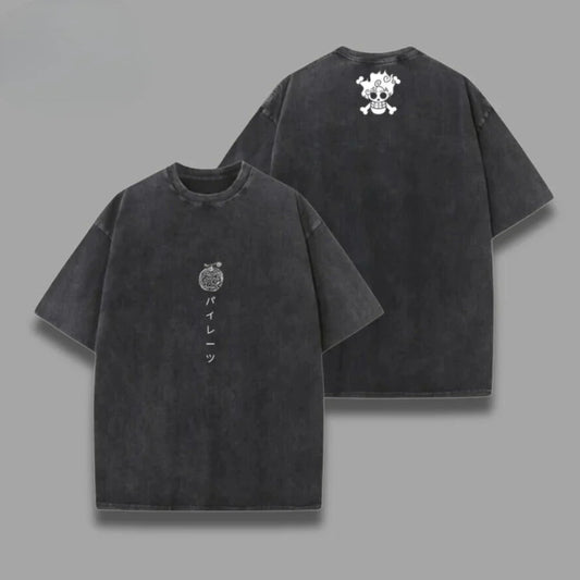 Short Sleeve Tee Anime Washed Vintage Graphic T-Shirt Man Women Cosplay Casual Tops 2026 Summer Y2k Streetwear