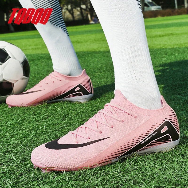 High-quality Breathable Soccer Cleats for Men Women Outdoor Artificial Grass Match Training FG Football Shoes
