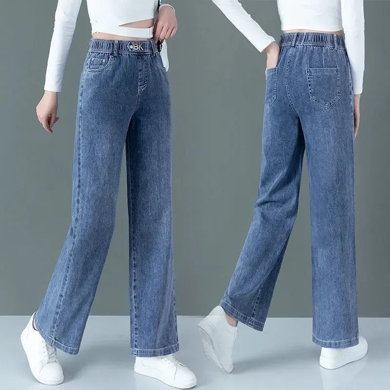 Women's clothing Spring Autumn New Loose Straight leg Pants