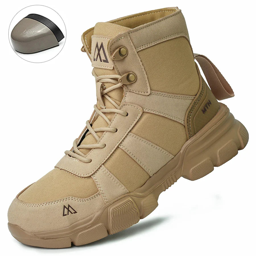Lightweight Work Boots Indestructible Safety Shoes Men Steel Toe Shoes Puncture-Proof Sneakers Women Work Shoes Tactical Boots ﻿